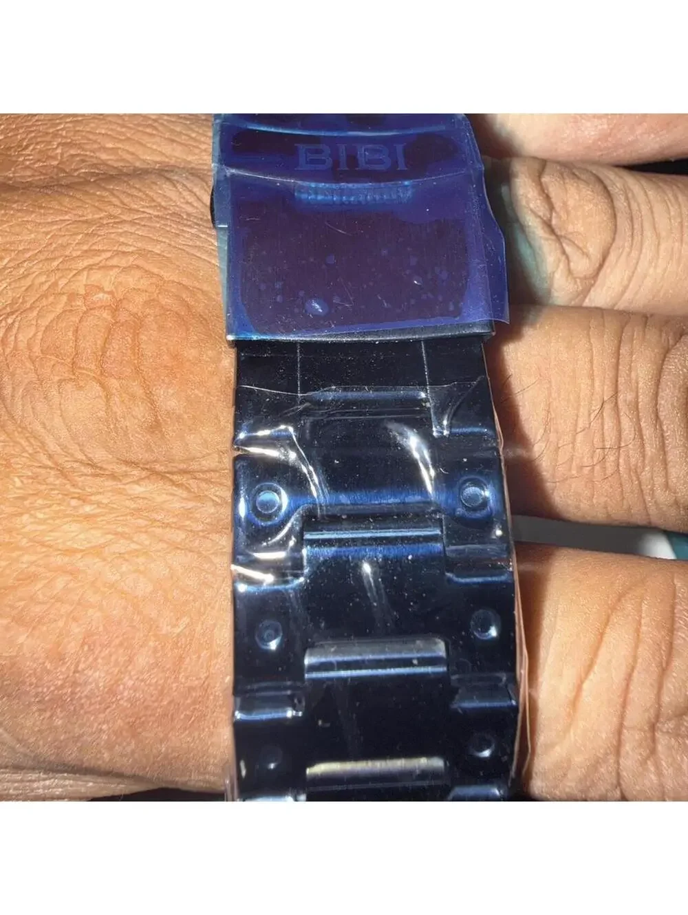 Bibi Luxury Royal Blue Dial Black Case Black Band